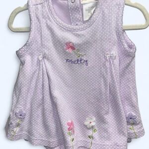 Lavender Polka Dot y2k Baby Dress